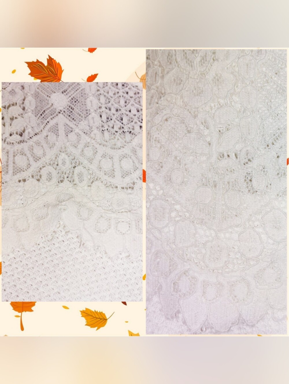 Lucky Brand brand Ivory L/S Soft Waffle Knit Hi-Lo Top w/Sheer Lace Yoke Sz Med - Picture 5 of 9